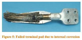 Corrosion in overhead lines