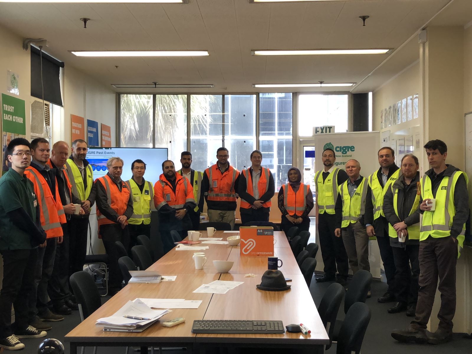 Setting up the New Zealand A2 power transformers and reactors panel